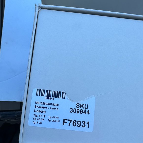 Loewe Blue and White Men's Sneakers - Picture 4 of 13